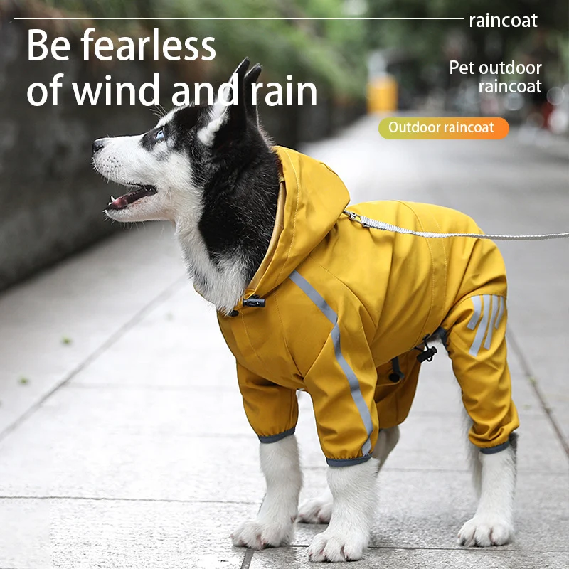 Title 3, Big Dog Raincoat Cape-style with Reflective Str...