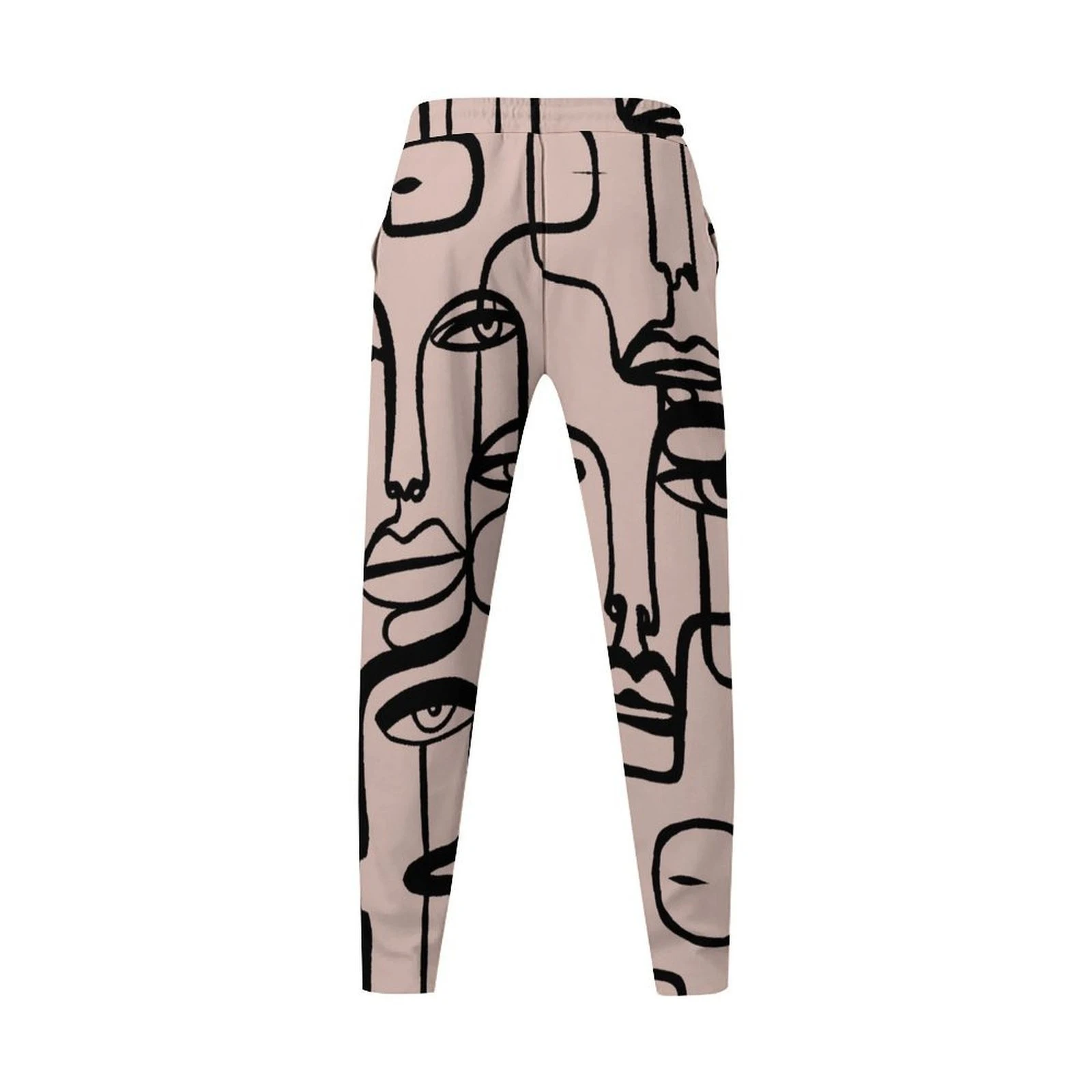 Title 15, Herren Casual Hose mit 3D-Druck, lockerer gerad...