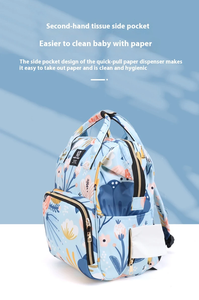 Mochila de fraldas multifuncional portátil com grande capacidade. Leve tudo o que você precisa para o bebê com praticidade e conforto. — foto 14