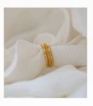Anel de dedo indicador feminino, liga fashion, estilo "net red", personalidade e moda, ideal para um visual moderno e estiloso. — foto 17