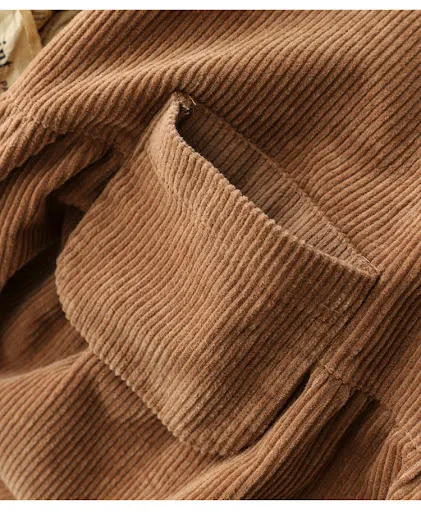Title 2, Corduroy Mid-length Dress Womens Artistic Plus...