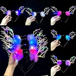 Ball Antlers Colored Lights