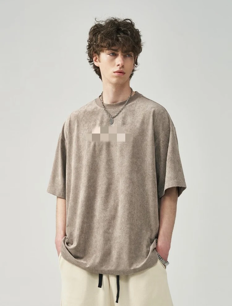 Title 8, Mens Loose Top Suede American Style for ultima...