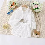 Meisjes anti-thin zonnebrandcrème driedelige set. Bescherm uw dochter tegen de zon met deze comfortabele en beschermende set, perfect voor de zomer. — foto 5