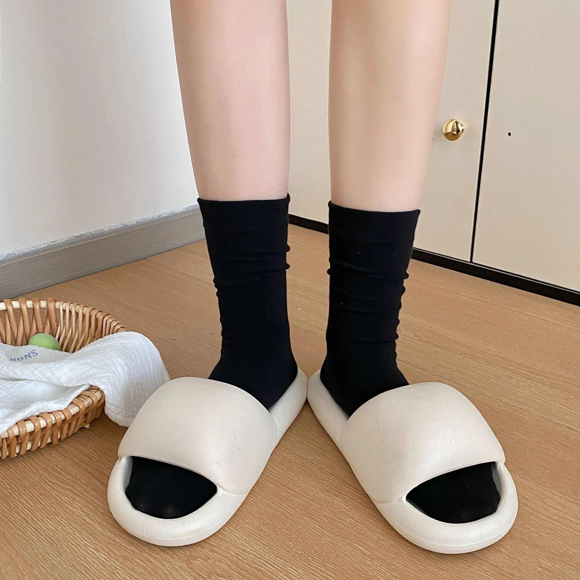 Women's Fashion Pure Cotton Mid-calf Socks, soft, breathable, and comfortable. Everyday wear perfect. Experience the nat — photo 33
