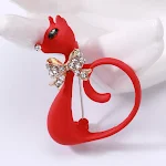 Ornamento de broche de animal de diamante de liga de desenho animado – Um acessório charmoso para adicionar brilho e personalidade às suas roupas. — foto 8