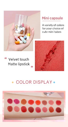 Title 13, Matte Set Star Candy Mini Lipstick w kapsułce, ...