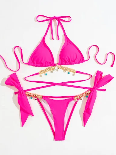 Title 2, Costume da bagno triangolo push up con cinturin...