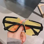 Personalized Large Frame Round Face Skinny Sunglasses for Women. UV Protection, Stylish Design, and Comfortable Fit. Get — photo 6