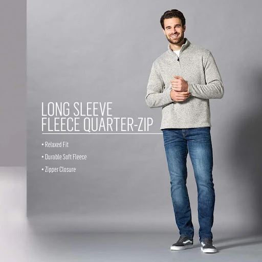 Title 4, Mens half zipper pullover sweater, offering co...