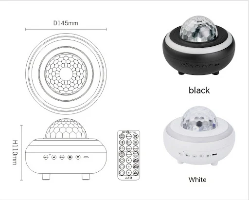 Title 9, Lampe LED vagues deau course de chevaux, Bluet...