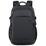 Men's Black Double-Shoulder Backpack for everyday use or travel. Offers comfort, style, and ample storage for your essen — photo 2
