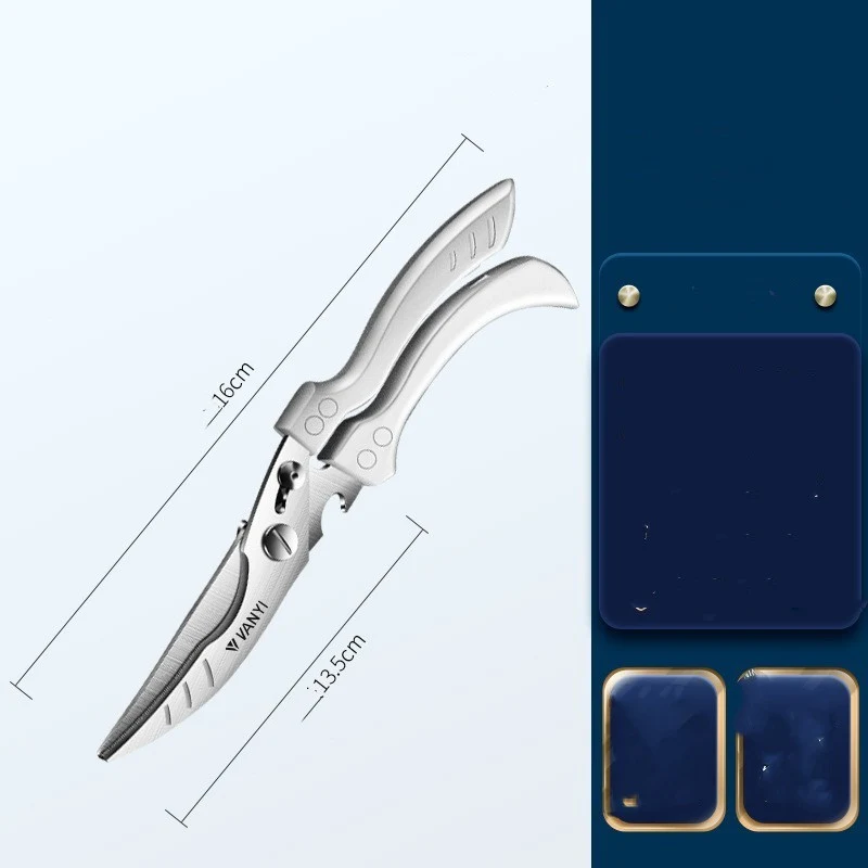 Multi-functional Kitchen Food Fish Bone Scissors Dedicated. Easy to use scissors for cutting and preparing food, designe — photo 3
