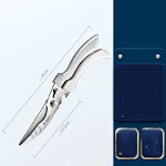 Multi-functional Kitchen Food Fish Bone Scissors Dedicated. Easy to use scissors for cutting and preparing food, designe — photo 3