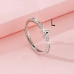 Anel Aberto com 26 Letras da Moda Feminina Design de Nicho Jóia Elegante e Personalizável Presente Perfeito para Mulheres — foto 13