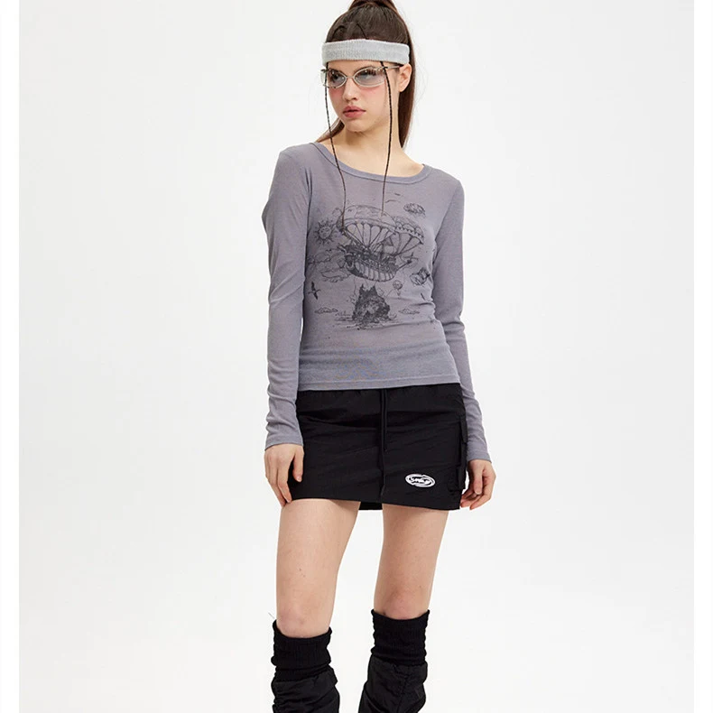Title 7, Dames shirt met stippen print en lange mouwen T...
