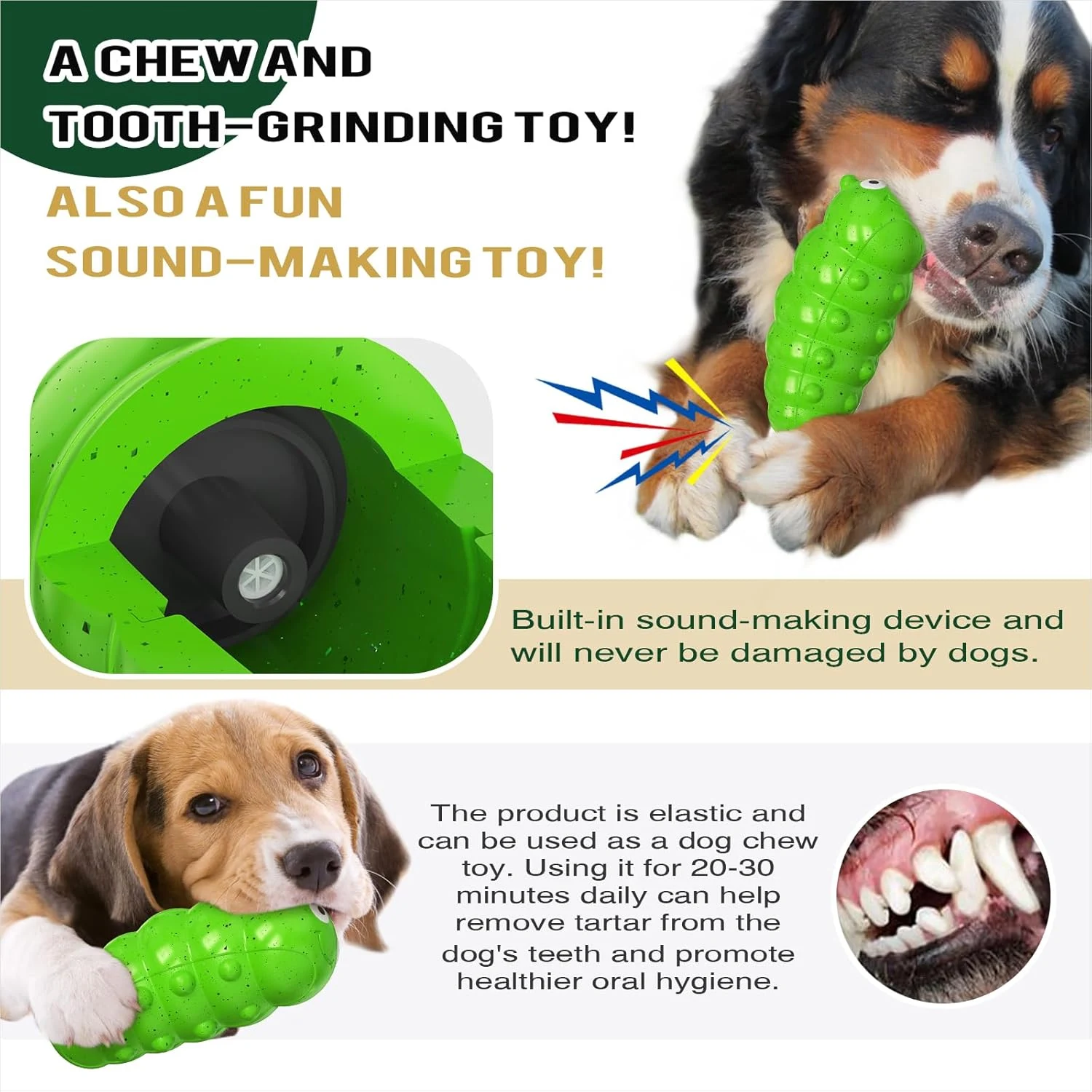 Title 2, Juguete masticable para perros con forma de ins...