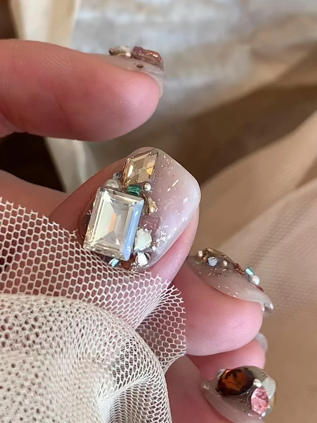 Unhas Postiças Sunset Yuhui Short Armor Gentle Treasure Wear — foto 2
