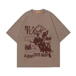 Camiseta casal estilo retro vintage americano manga curta. Conforto e estilo para você e seu amor, perfeita para um visual urbano e despojado. — foto 9