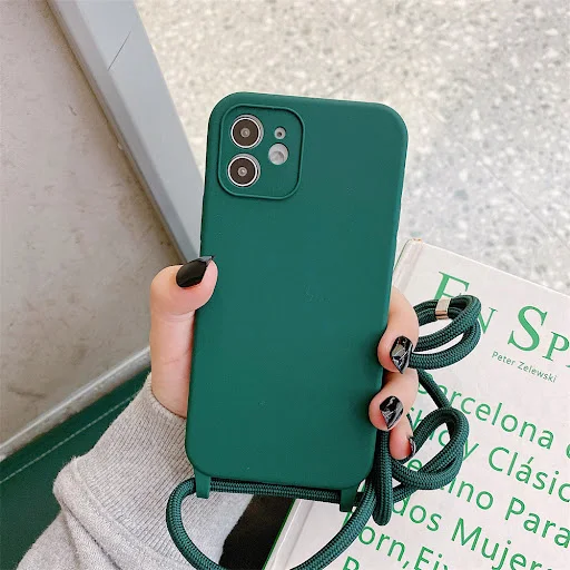 Title 1, Capa para celular com alça mensageiro, silicone...
