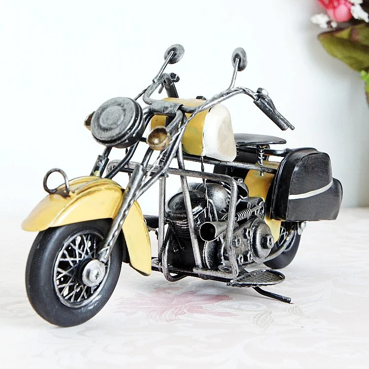 Metal Iron Motorcycle Model Retro Distressed. Perfect vintage decor. A unique gift for motorcycle enthusiasts and collec — photo 15