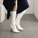 European and American Plus Size Boots Thick Heel Below the Knee, Stylish and Comfortable Footwear for Curvy Women. — photo 2