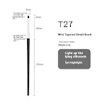 T27 Tapered Detail Brush