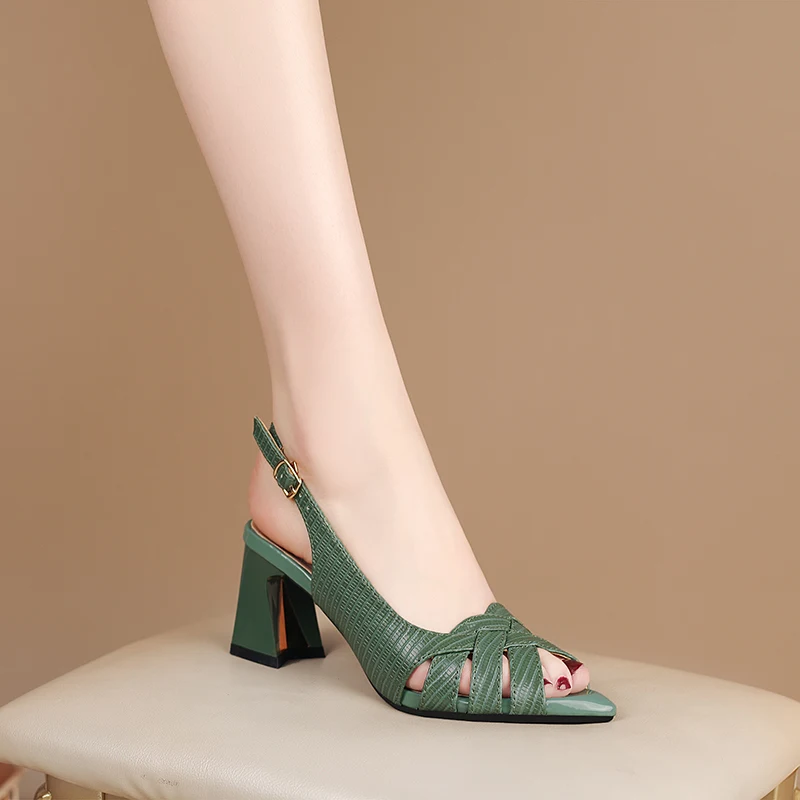 Damen Fish Mouth Sandalen Sommerschuhe Bequeme Sandalen für warme Tage Sommerliche Mode für Damen Mit Plateau für einen stilvollen Auftritt. — foto 5