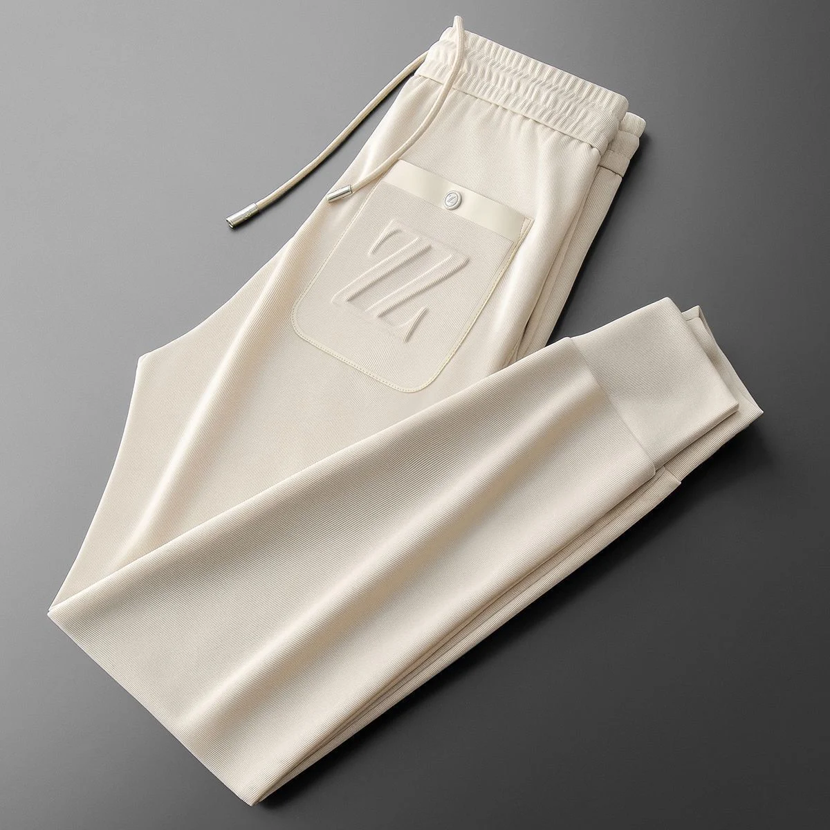 Title 18, Heren Casual Broek Dun, geborduurd met sportiev...