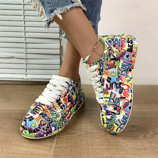 Title 9, Zapatillas deportivas gruesas con cordones y pu...