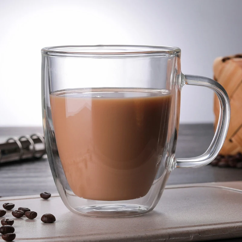 Double Layer Glass Borosilicate Transparent Creative Water Cup. Enjoy your favorite hot or cold beverages in this elegan — photo 13