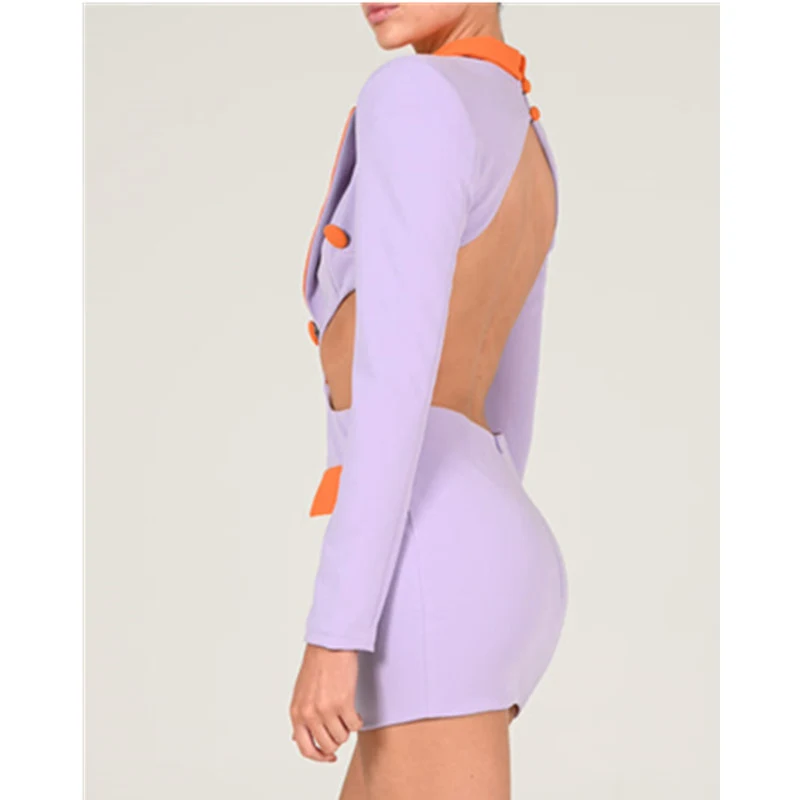 V-neck Hollow Long Sleeve Suit Coat A stylish and comfortable blazer, perfect for any occasion. Dress it up or down for — photo 2