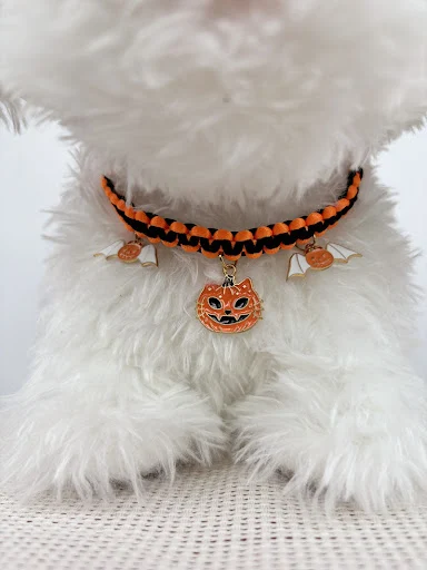 Title 10, Halloween Hand-woven Pet Collar Decoration Give...