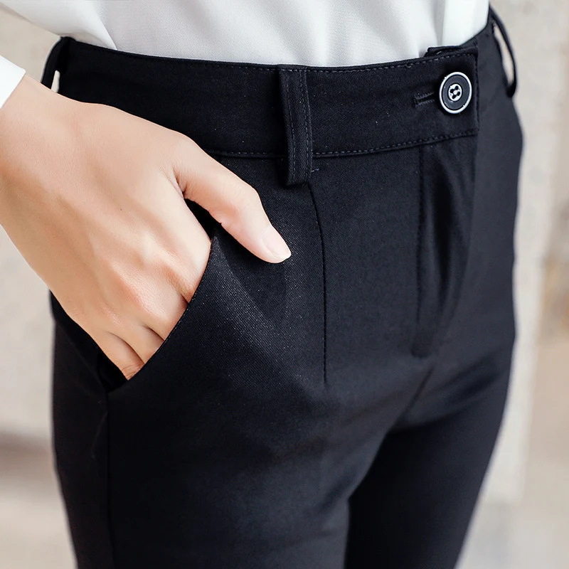 Women's straight professional trousers. Comfortable and stylish for work. Perfect for the office or business meetings. A — photo 2