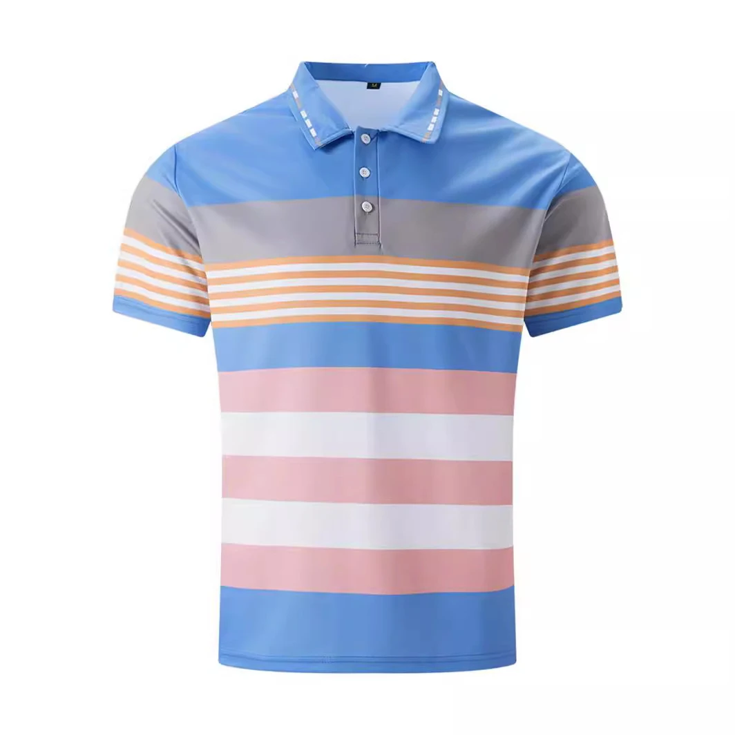 Title 2, Mens Color Block Digital Print Button Short Sl...