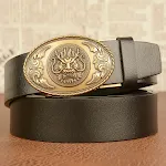 Black gold buckle
