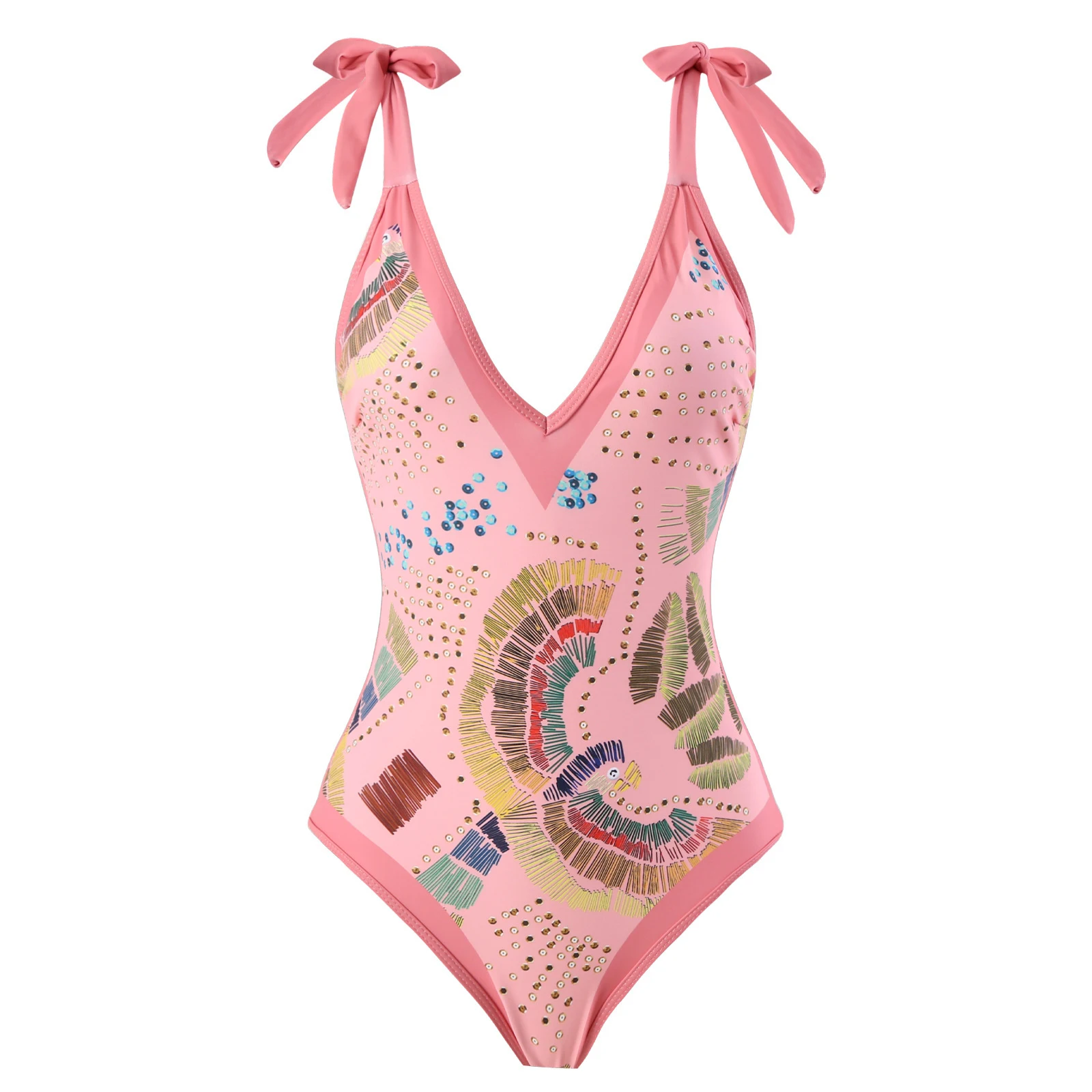 Beach Hot Spring Swimsuit French Retro One-piece Bikini. Experience ultimate comfort and style, perfect for beach relaxa — photo 22
