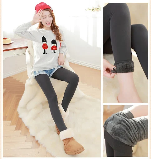 Title 28, Leggings termici spessi foderati in pile, stile...