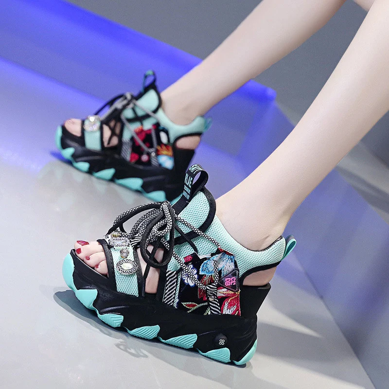 Title 2, All-match Rhinestone Roman Sandals, lightweight...