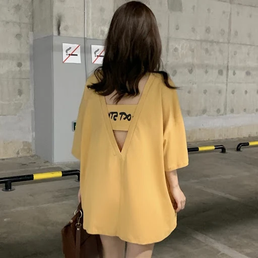 Title 2, Estilo ocidental solto coreano halter sexy cami...
