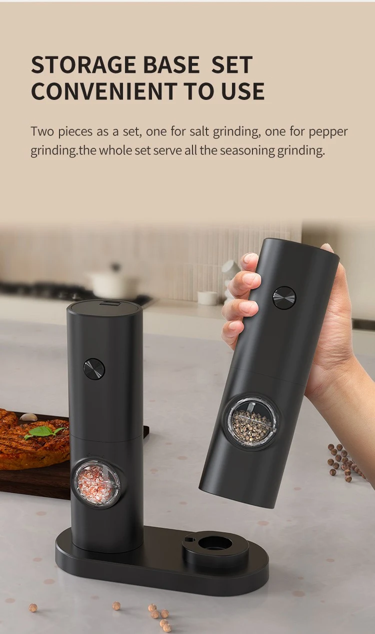 Title 6, Automatic Base Storage Seasoning Bottle Set wit...