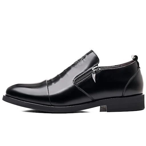 Title 28, Heren Casual Leren Schoenen met Drie Gewrichten...
