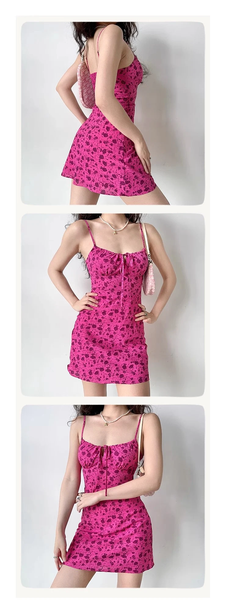 Title 4, Damesjurk met hoge taille en spaghettibandjes