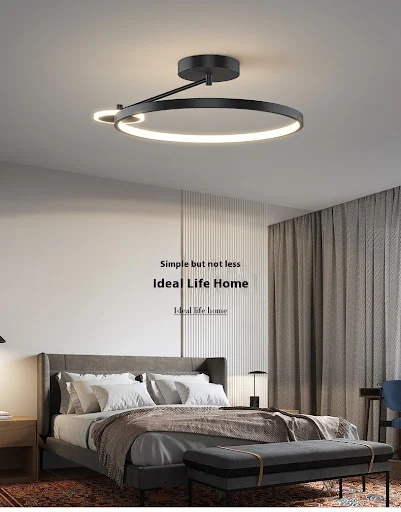 Title 3, Minimalist Round Ceiling Lamp for Bedroom or Li...