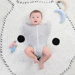 Saco de dormir anti-susto de fibra de bambu para bebês recém-nascidos, macacão com proteção contra vazamento nas pernas, estilo ninho — foto 12