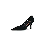 Retrofarbene blaue Schuhe mit spitzem Zehenbereich für Damen. Ein modischer Hingucker für einen stilvollen Auftritt und eleganten Look. — foto 1