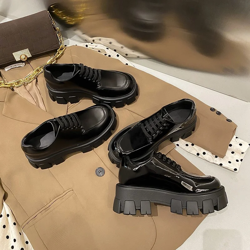 Sweet Cool Platform Shoes Autumn And Winter New Small Leather Shoes for women, comfortable and stylish footwear for any — photo 9
