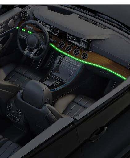 Title 13, APP Car Music Ambience Light 64 Color Music Rhy...