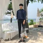 Camisa Casual Retro para Hombre Suelta y Atractiva Ideal para un Look Moderno y Cómodo Estilo Relajado Perfecto para Cualquier Ocasión — foto 3