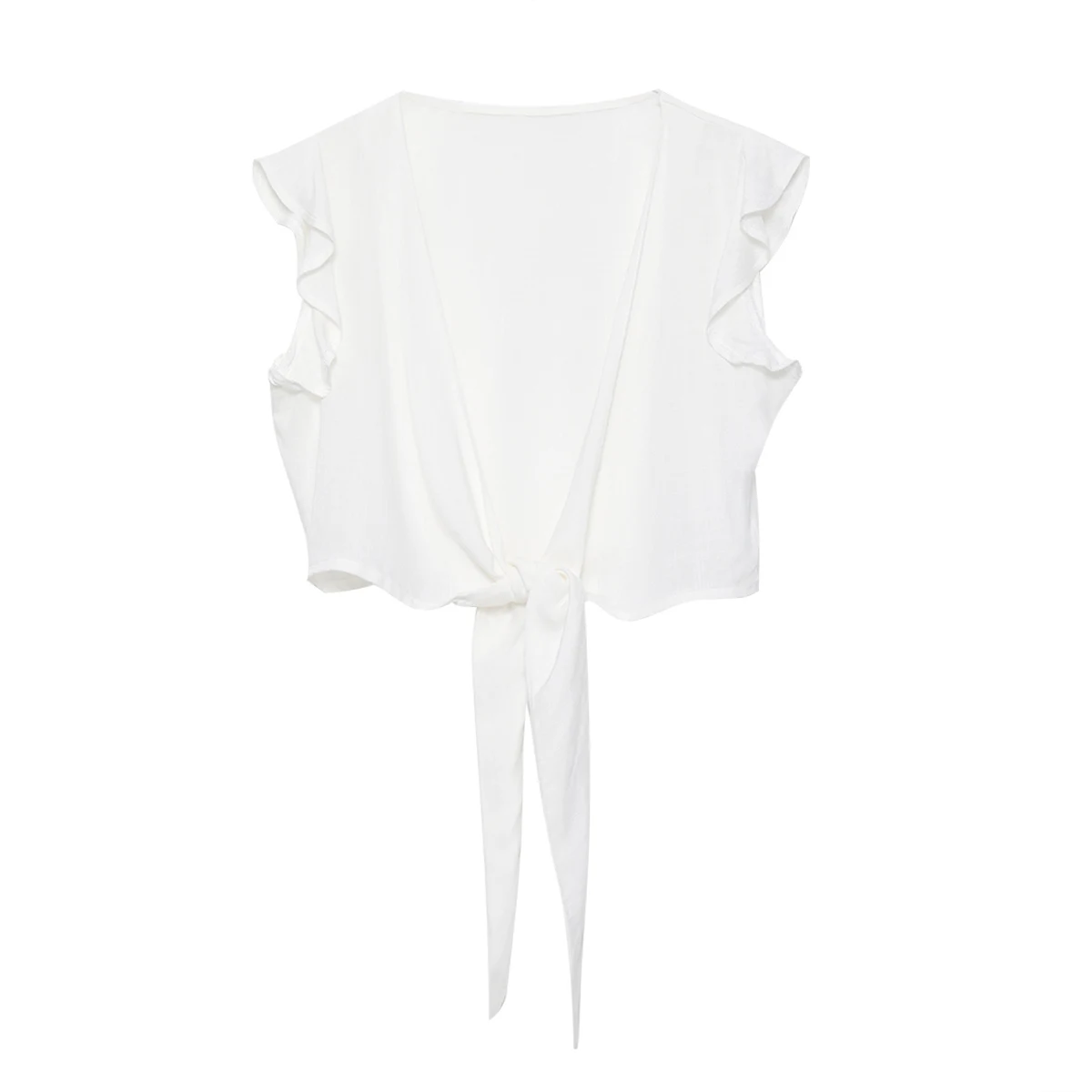 Cotton and knotted shirt, comfortable and stylish. Perfect for casual or sophisticated looks, soft and breathable, ideal — photo 2